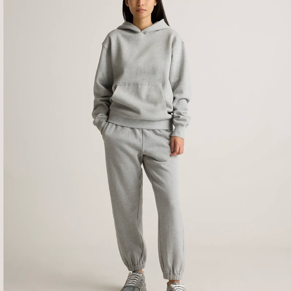 Quince Gray Hoodie and Sweatpants Set